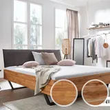 3S Frankenmöbel »Bellissima« Massivholz Bett BE-0573 / 160x200 cm / Wildbuche