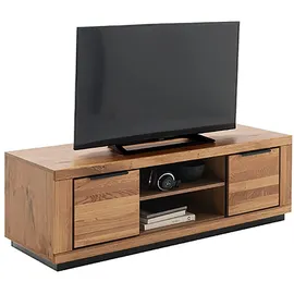 MCA living Lowboard MCA LIVING "Greno TV-Lowboard II", beige (naturfarben), B:163cm H:52cm T:54cm, Holzwerkstoff, Massivholz, Sideboards, Lowboard, durchgehende Lamelle