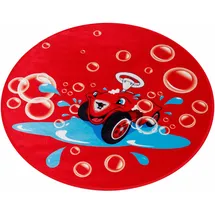 Big Bobby Car Kinderteppich »Bobby Car103«, rund, 6 mm Höhe, besonders weich durch Microfaser, Kinderzimmer