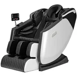 HappyHome Happy Home Elektrischer Massagesessel mit Airbag-Massage, Schwarz / Off-White