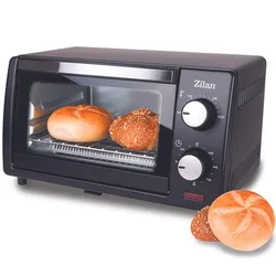 Zilan Minibackofen 9L Kleiner Backofen Mini Oven 100-230°C 800W