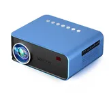 XBTGS Mini-Projektor, 3600 Lumen, kompatibel mit 1080p, großes LED-Display, intelligenter Videoprojektor für Heimkino, D-As wie abgebildet