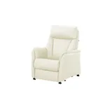 Hukla Relaxsessel Pascal Leder 83 x 105 x 90 cm Weiß drehbar