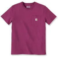 CARHARTT WORKW POCKET S/S T-SHIRT 103067 - magenta agate M