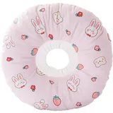 FANSU Halskrause Katze Weich, Soft Halskrausen für Katzen Atmungsaktives Schutzkragen Katze Einstellbarer Schützender Kragen für Katze und Hund (XS,Weißes Kaninchen)