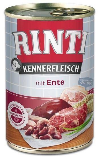 Rinti Kennerfleisch Ente Nassfutter für Hunde - Ente 6x400g (Rabatt für Stammkunden 3%)
