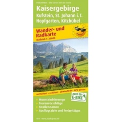 PublicPress Wander- und Radkarte Kaisergebirge  Kufstein  St. Johann i.T.  Hopfgarten  Kitzbühel  Karte (im Sinne von Landkarte)