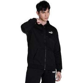 Puma Essentials Small Logo Fleece-Kapuzenjacke Herren 01 black XL