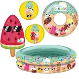 Happy People Happy Summer Schwimmset Planschbecken 5-teilig 0 x 0 x 0 cm (77451)