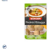 Bürger Hochzeitssuppe - Brät- ,Grießklößchen+Mauktaschen - 3 x 250 g Karton