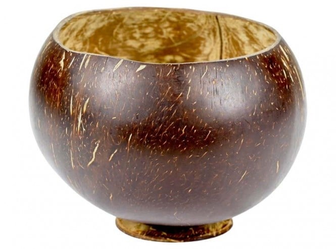 Coconut Bowls Kokosnusschale Topf mit Boden