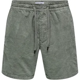 Only & Sons Cordshorts in Grau - XXL