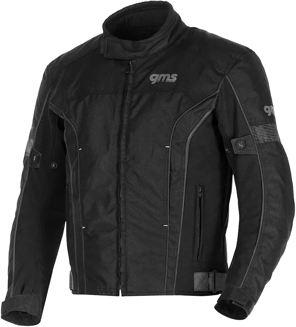 GMS Lagos wasserdichte Motorrad Textiljacke, schwarz, Größe XS für Männer