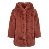 URBAN CLASSICS Teddy Jacke Dark rose 158-164 cm