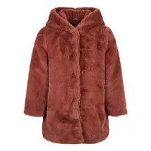 URBAN CLASSICS Teddy Jacke Dark rose 158-164 cm