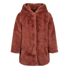 URBAN CLASSICS Teddy Jacke Dark rose 158-164 cm