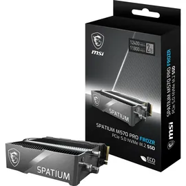MSI SPATIUM M570 PRO FROZR 2TB M.2 2280 / M-Key / PCIe 5.0 NVMe 2 TB, M.2, 12400 MB/s