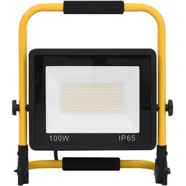 vidaXL LED-Fluter mit Handgriff 100 W Warmweiß