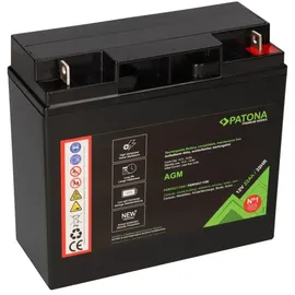 PATONA Premium AGM Blei Akku 12V 22Ah 20HR 1800 Zyklen