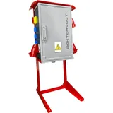 Doktorvolt Baustromverteiler mit Ständer OS-S/FI SET 2x32A 1x16A 8x230V Doktorvolt