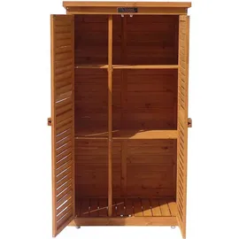 Habitat et Jardin Gartenschrank Space 87 x 46,5 x 160 cm Braun