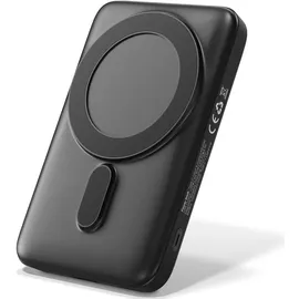 Viesta Powerbank 10.000 mAh USB-C Schwarz – Magnetische Powerbank 20 W, QC 22,5 W & PD 20 W, integrierter Type-C Eingang, LED-Batterieanzeige