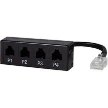 Logilink 0.1m RJ45/4xRJ11 Telefonsplitter RJ45 - RJ11