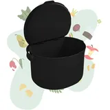 Skaza Exceeding Expectations Behälter für Küchenabfälle, formschöner Komposteimer, schwarz