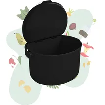 Skaza Exceeding Expectations Behälter für Küchenabfälle, formschöner Komposteimer, schwarz