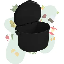 Skaza Exceeding Expectations Behälter für Küchenabfälle, formschöner Komposteimer, schwarz