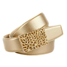 Anthoni Crown Damengürtel Leder gold 75
