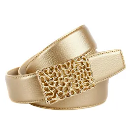 Anthoni Crown Damengürtel Leder gold 75