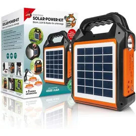 EasyMaxx Solar-Generator Kit 4500mAh schwarz/orange