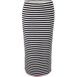 Aniston CASUAL Strickrock Damen Gestreift Schwarz/Weiß/Rot 36
