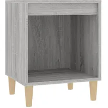 vidaXL Nachtschrank Grau Sonoma 40 x 35 x 50 cm Grau