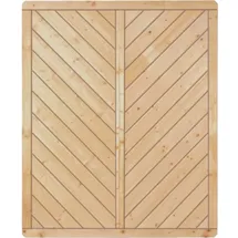 Tetzner & Jentzsch Sichtschutzelement Classic-Serie-Diagonal 150 x 180 cm Grün/Holz