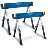 SCHEPPACH Arbeitsbock MWB700 Scheppach 2er-Set 9 Stufen von 615 – 820 mm je Arbeitsbock 600kg