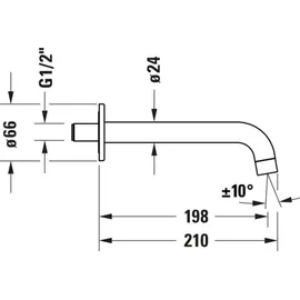 Duravit No.1 Wanneneinlauf N15240010010,