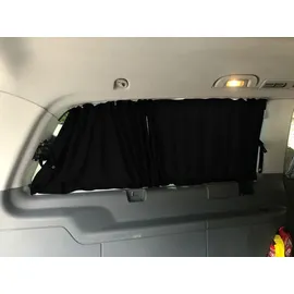 BREMER SITZBEZÜGE Gardinen Set 702 für Mercedes Vito Viano W639 Schwarz