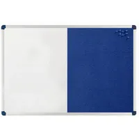 NOBO Kombitafel 90 x 60 cm Blau/Weiß