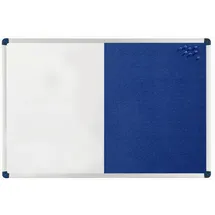 NOBO Kombitafel 90 x 60 cm Blau/Weiß