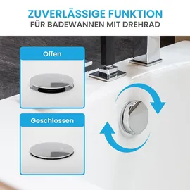 Bächlein Universal Badewannenstöpsel Ablaufgarnitur