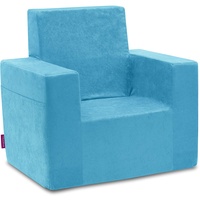 Classic Kindersessel Kinder Babysessel Baby Sessel Sofa Kinderstuhl Stuhl Schaumstoff Umweltfreundlich (Blau)