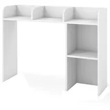 Costway Schreibtischregal Ablagesystem 94 x 25 x 74 cm Weiß