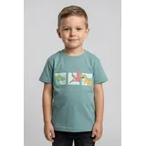blue seven T-Shirt Basic-Schnitt, ohne Verschluss, bedruckte und unifarbene Optik bunt 134 EU
