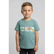 blue seven T-Shirt Basic-Schnitt, ohne Verschluss, bedruckte und unifarbene Optik bunt 134 EU