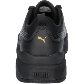 Puma Damen Cassia Sneaker, Black Black Team Gold, 38.5 EU