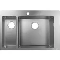 Hansgrohe S711-F665 Einbauspüle 43309800 edelstahl, 180x450mm, Hahnloch vorgebohrt