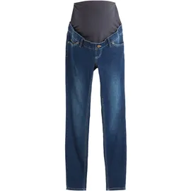 bonprix Umstandsjeans BONPRIX, Damen, Gr. 34, N-Gr, blau (nachtblau denim), Obermaterial: 82% Baumwolle, 17% Polyester, 1% Elasthan.