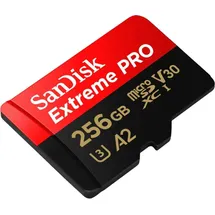 SanDisk Extreme Pro microSDXC UHS-I U3 V30 A2 256 GB + SD-Adapter